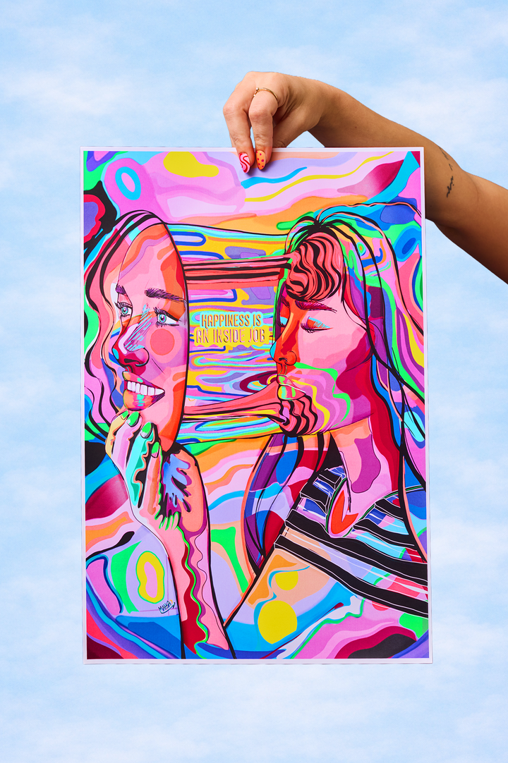 Happiness Is an Inside Job Print
